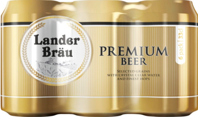 Landerbräu Premium sixpack blik